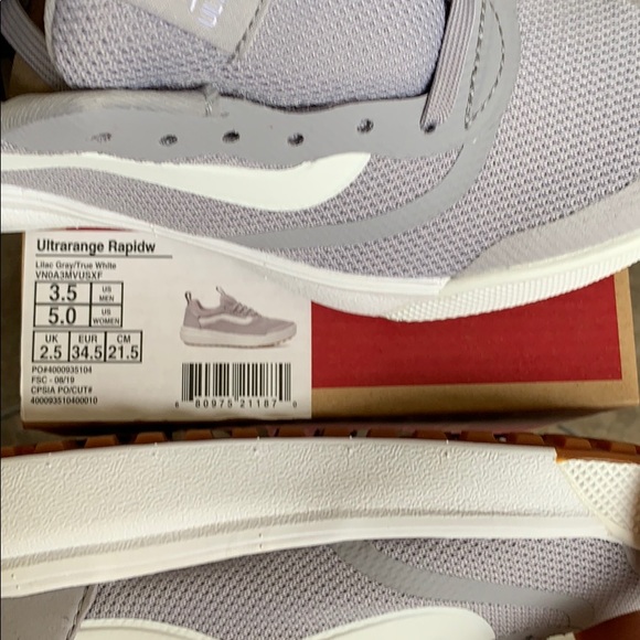 VANS ULTRARANGE RAPIDW LILAC GREY/TRUE WHITE WMNS - Picture 12 of 16